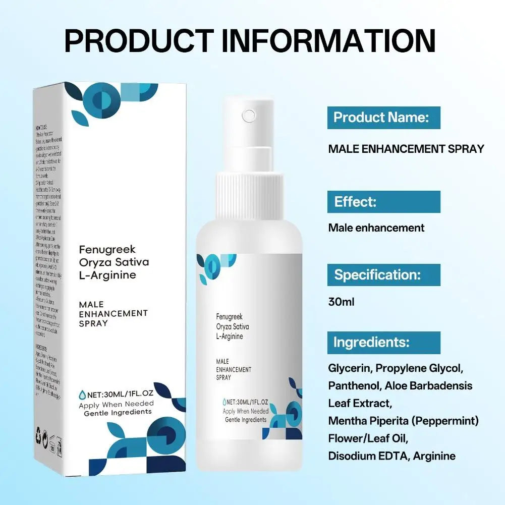 Herbal Men's Enhancement Spray 30ml – Fast-Absorbing Care Men's Care Spray Zpaxo