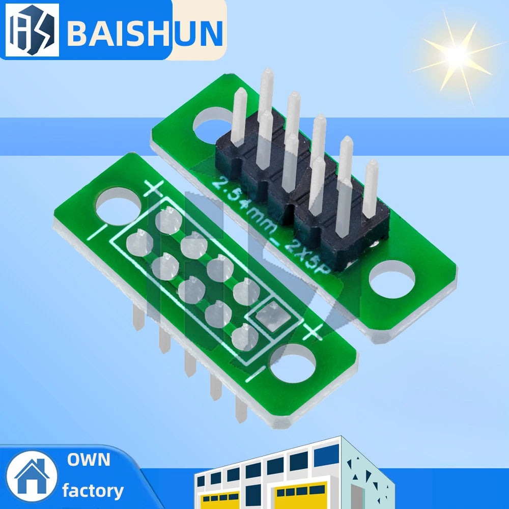 ‌‌Dual-Pitch 2.54mm (0.1") & 2mm (0.079") Dupont Connector Kit – 2×5-Pin Male/Female Headers (10-Pair) with Gold-Plated Contacts Zpaxo
