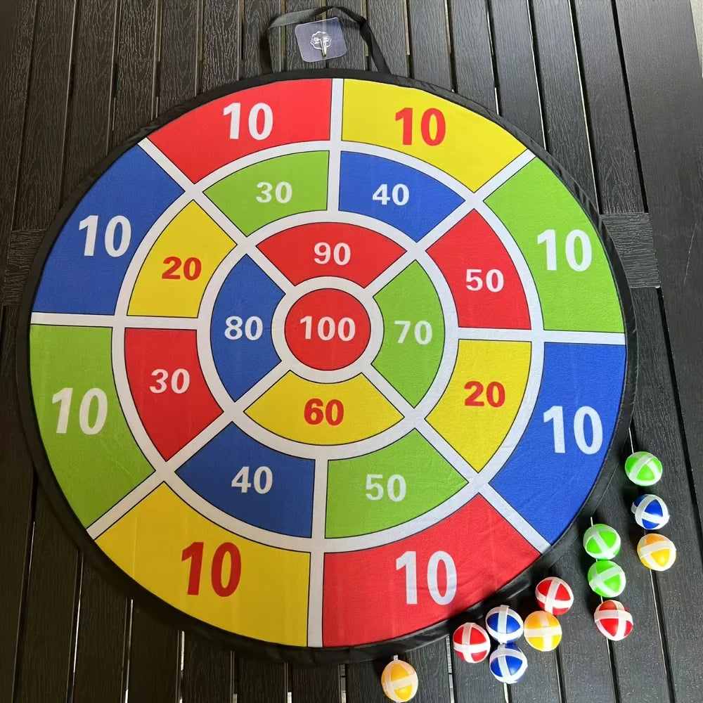 Children's Large Dart Board Game Foldable Convenient Indoor Outdoor