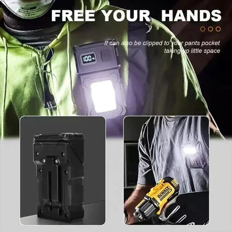 Mini USB-C Rechargeable LED Flashlight – Magnetic, 8 Modes, 800 Lm