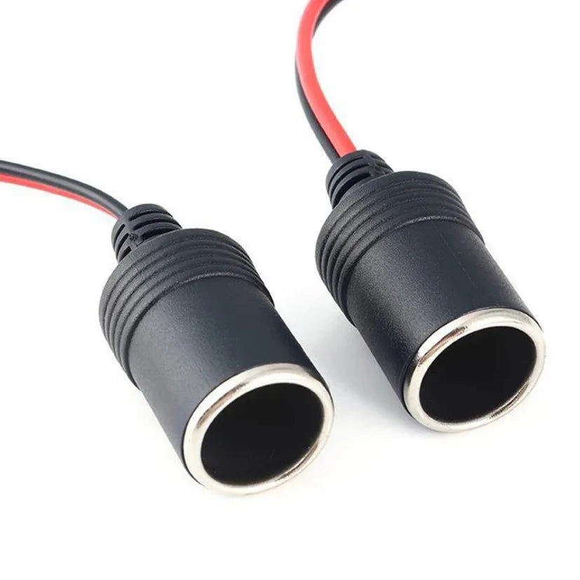 10A/20A Max 200W Car Mounted Cigarette Lighter Charger Female Socket Plug with 30cm Cable Connector Adapter Universal 12v Zpaxo