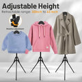 Space Saving Ironing Rack Featuring Extendable Bar Various Garment
