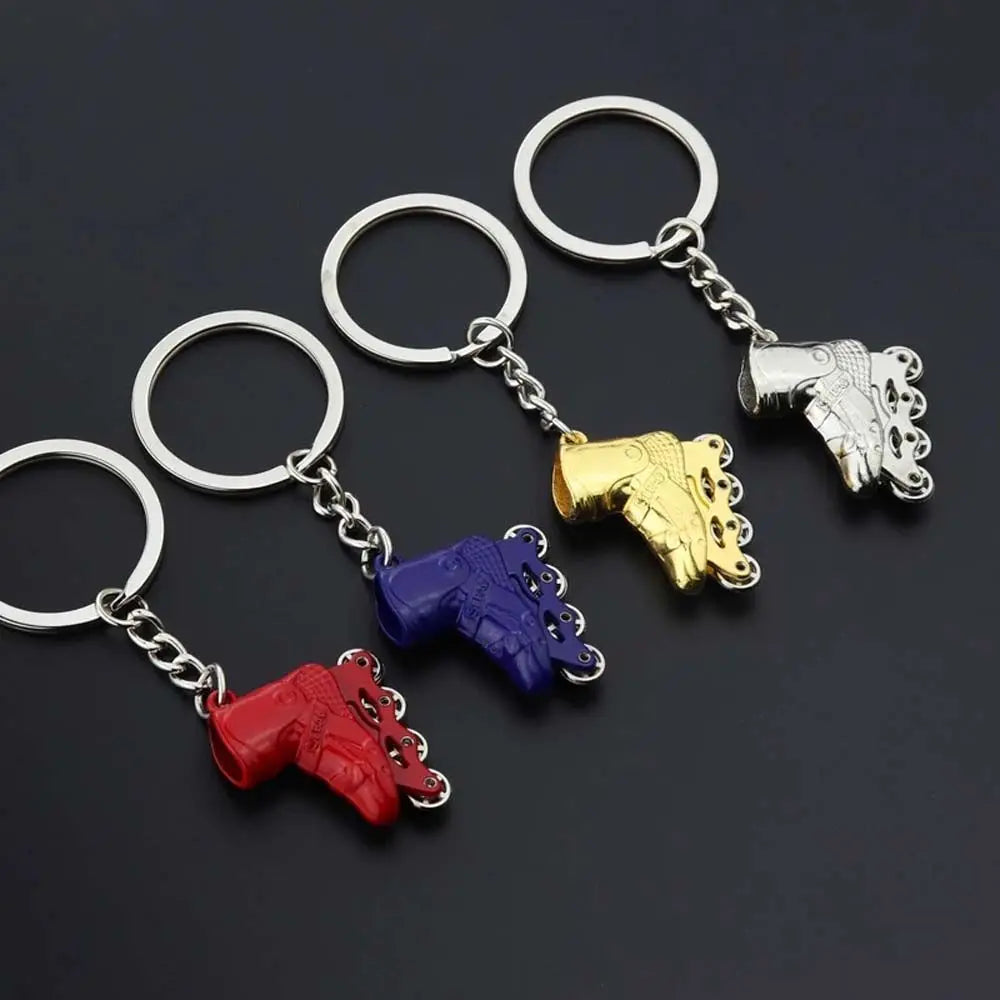 Accessaries Party Gift Skate Keyring Bag Holder Car Key Ring Skating Pendant Key Chain Single row skating Skate Key Chain Zpaxo