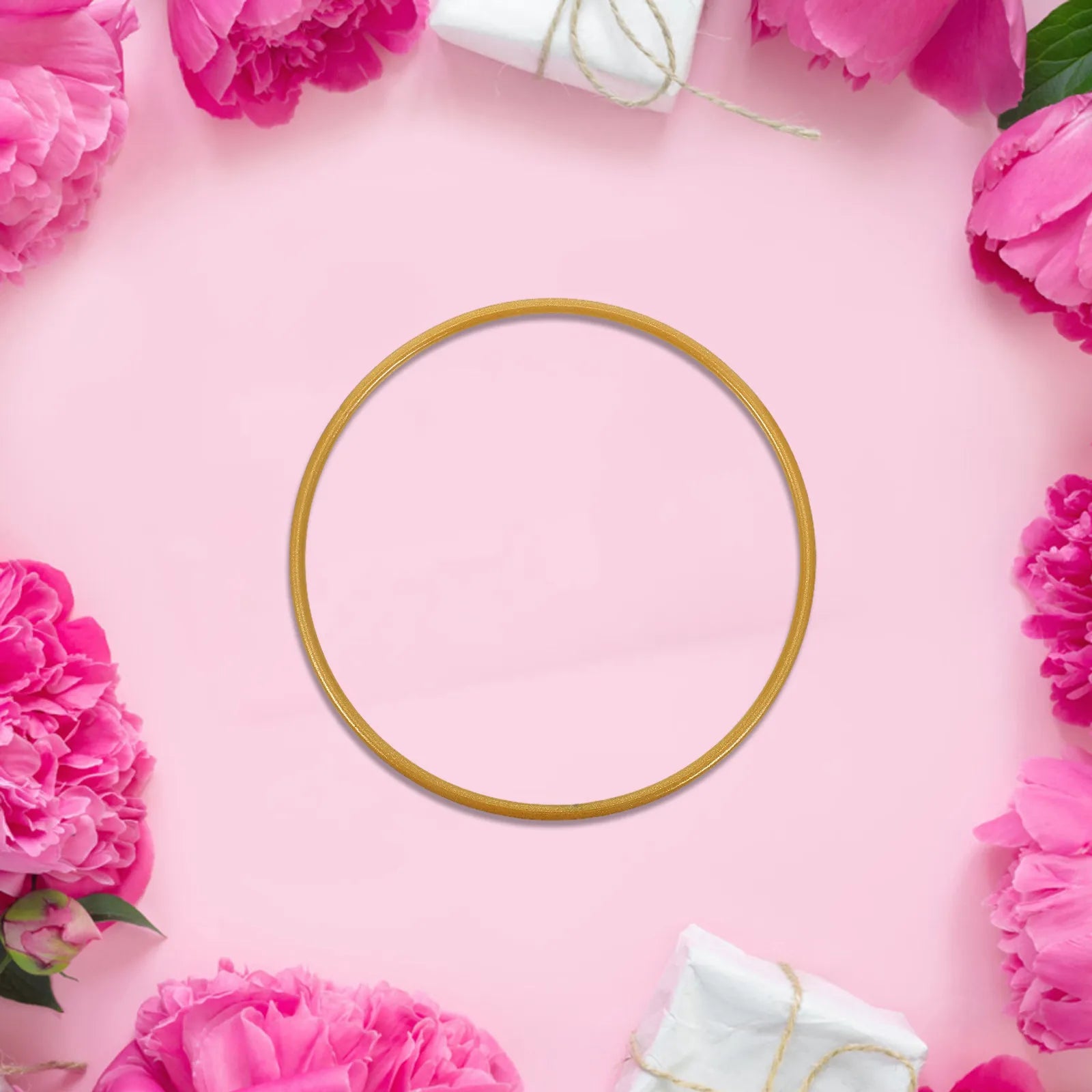 Gold Metal Macrame Hoops Sturdy Round Rings DIY Dreamcatcher Wreath