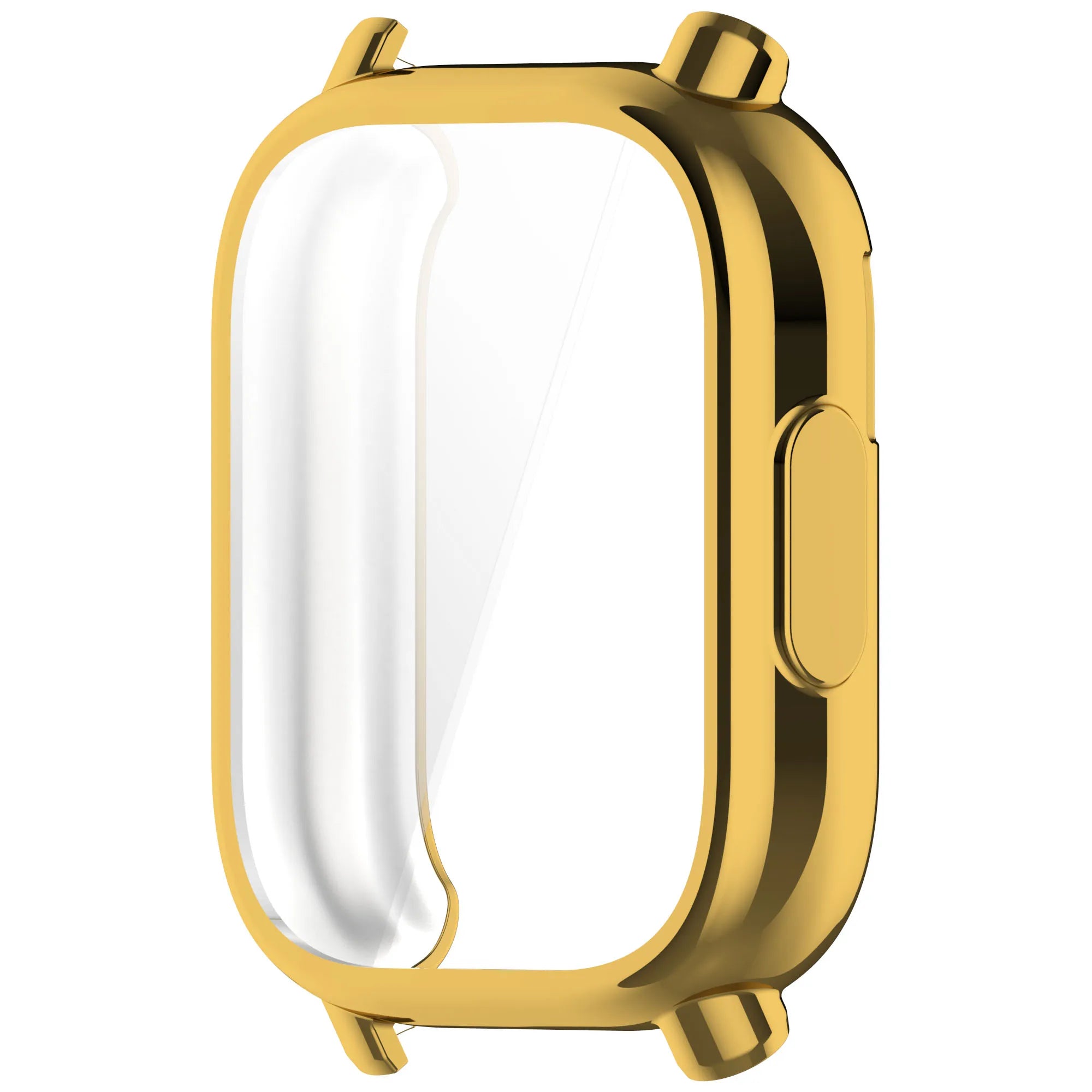 Silicone Cases For Xiaomi Redmi Watch 5 Active/Lite Screen Protector Case TPU All-Around Protective Bumper Cover Shell Accessory Zpaxo Gold Redmi Watch 5 Active