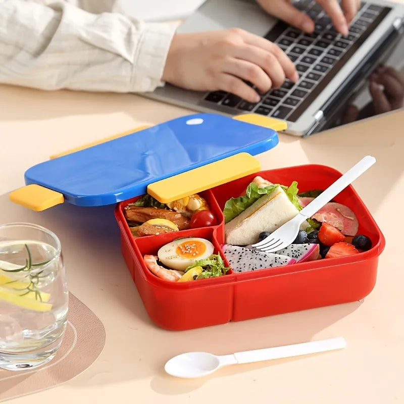 Portable divided lunch box Sealed and leak-proof for picnic/hiking/camping, a delicious storage box for camping and picnic Zpaxo