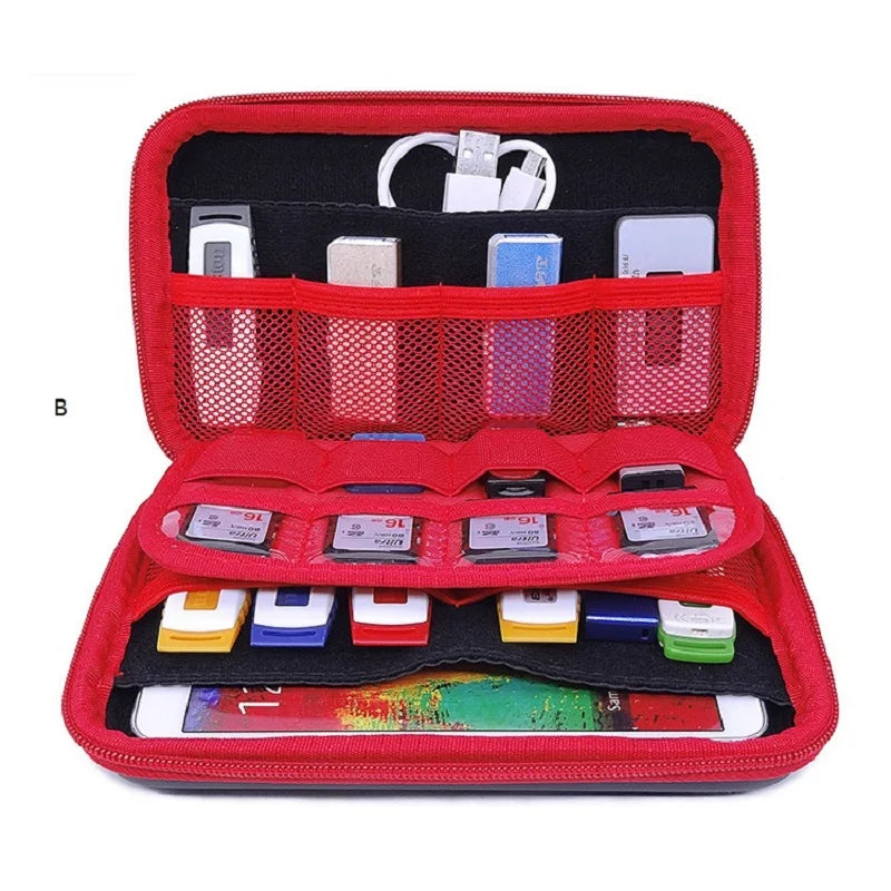 GUANHE Portable Electronic Gadgets Bag HDD Phone USB Cable U Disk SD Zpaxo B