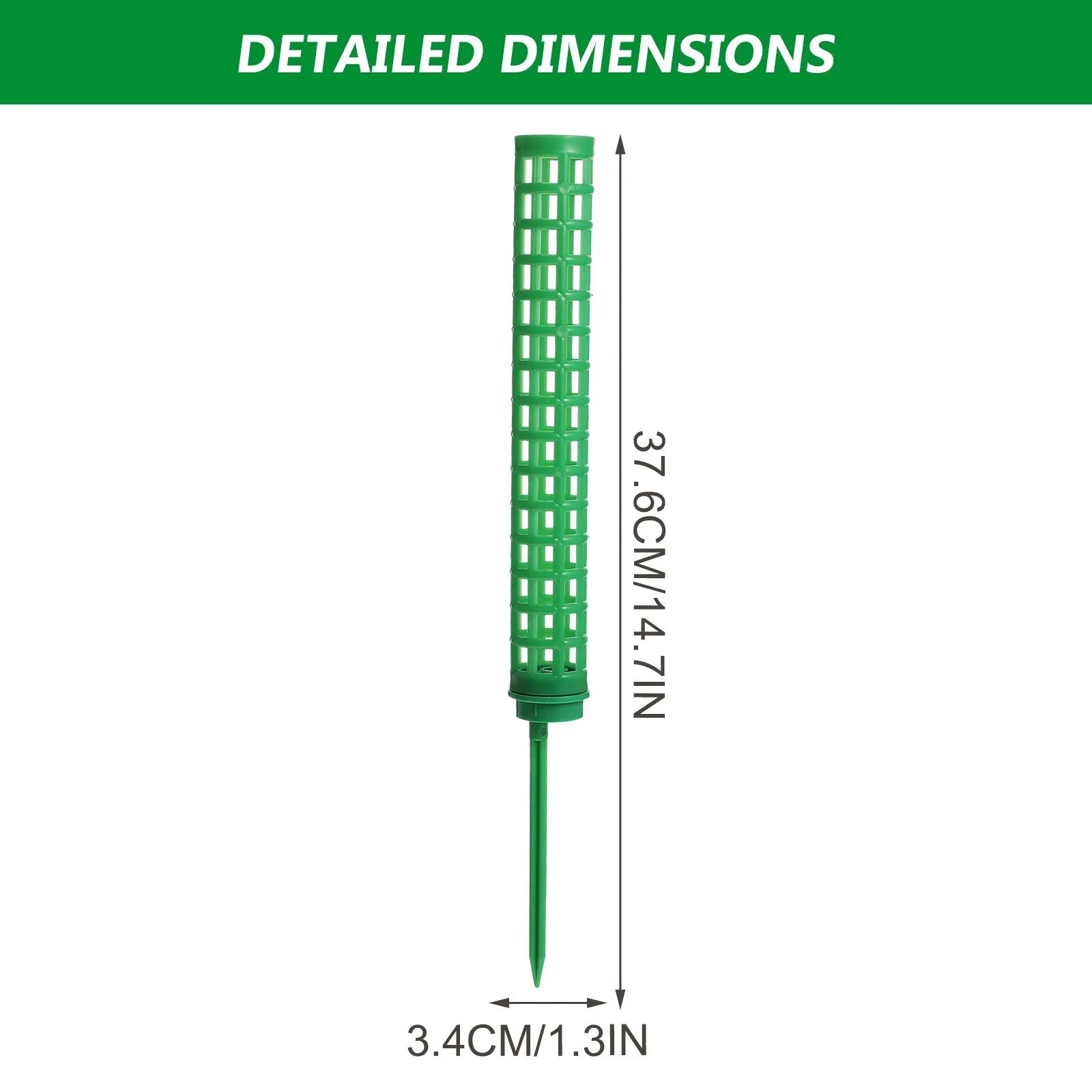 1Set Moss Pole Plant Support Column Plastic Hard Stable Trellis for Climbing Plants Indoor Vine Peas Roses Moss Pole Zpaxo Green