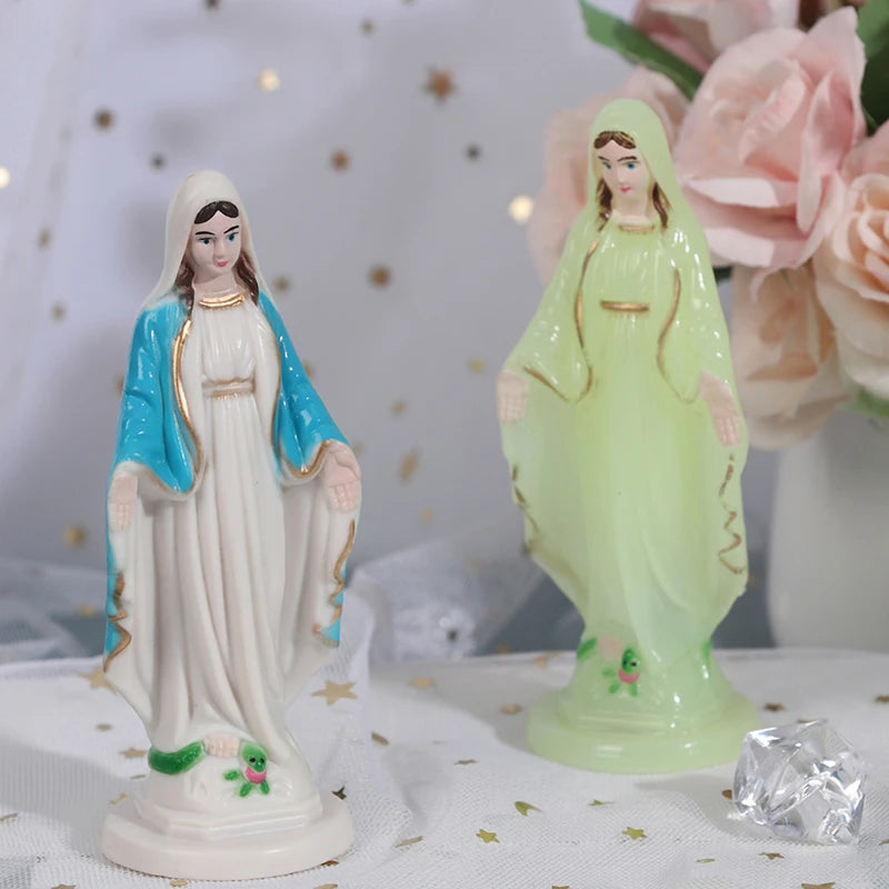 Catholic Mary Statue Handmade Virgin Jesus Home Decor Zpaxo