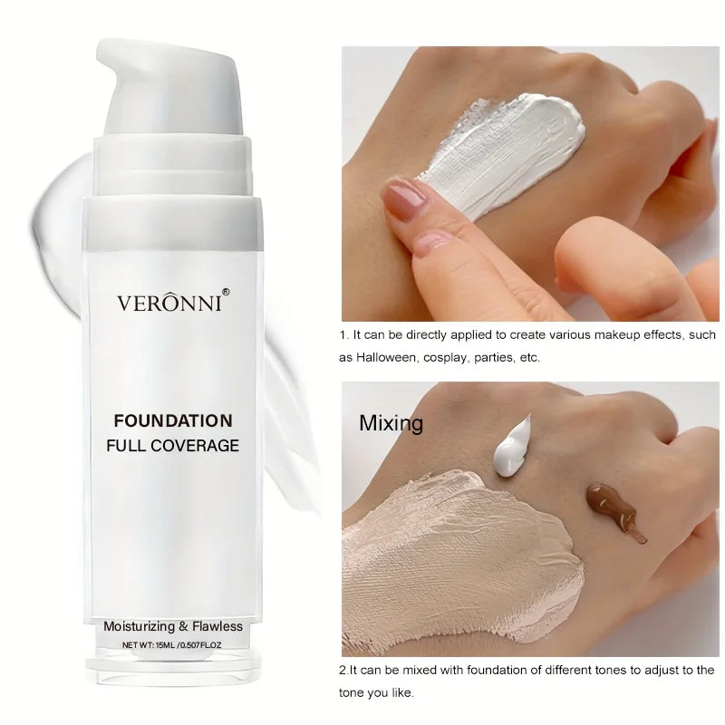 White Liquid Foundation Black Lipstick Makeup Pure Cream Creamy Stick Zpaxo