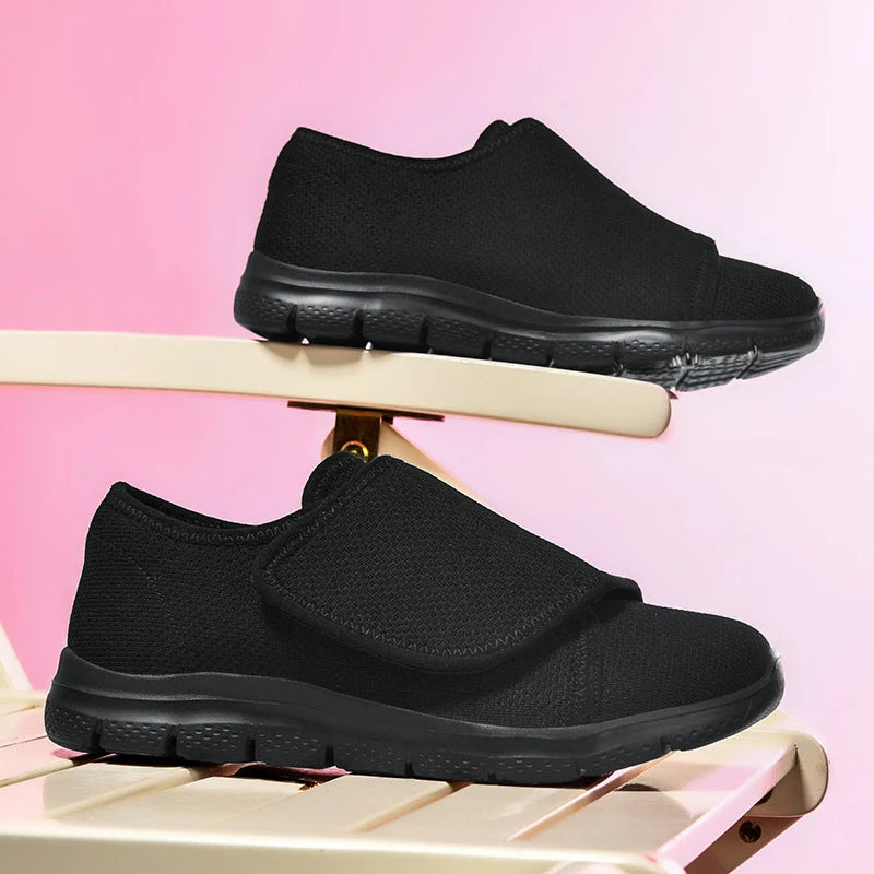 Spring Summer Mesh Lightweight Breathable Velcro Women's Casual Shoes Zpaxo