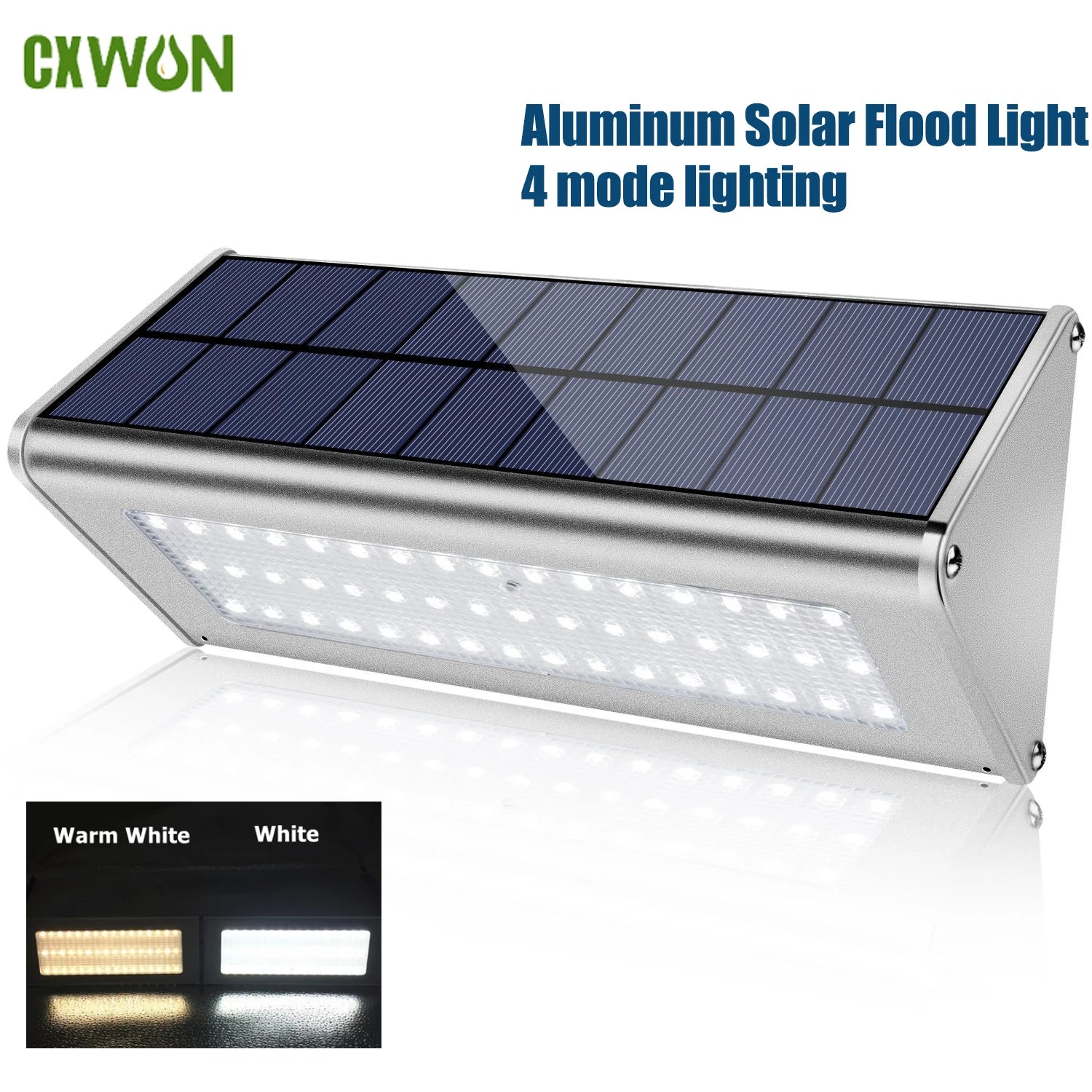 1100LM Solar 48Led Light Outdoor Waterproof Aluminum Radar Motion Zpaxo
