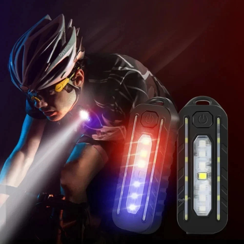 USB Rechargeable LED Keychain Flashlight – 300LM Clip Work Light