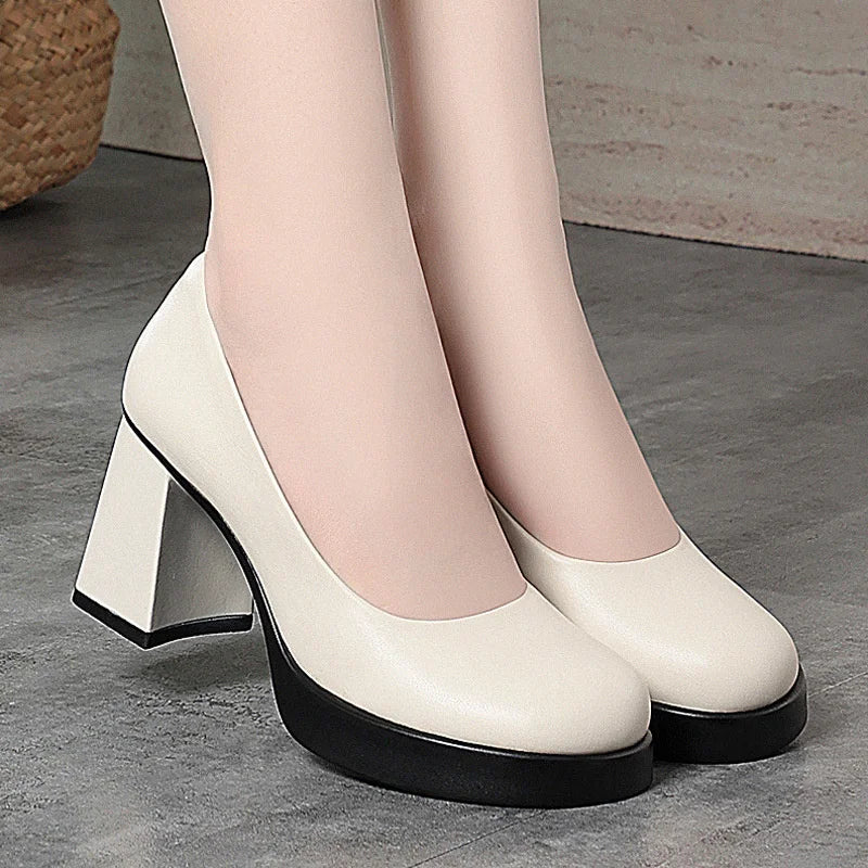 Ultra Heel Waterproof Platform Model Catwalk Work Shoes Professional Zpaxo