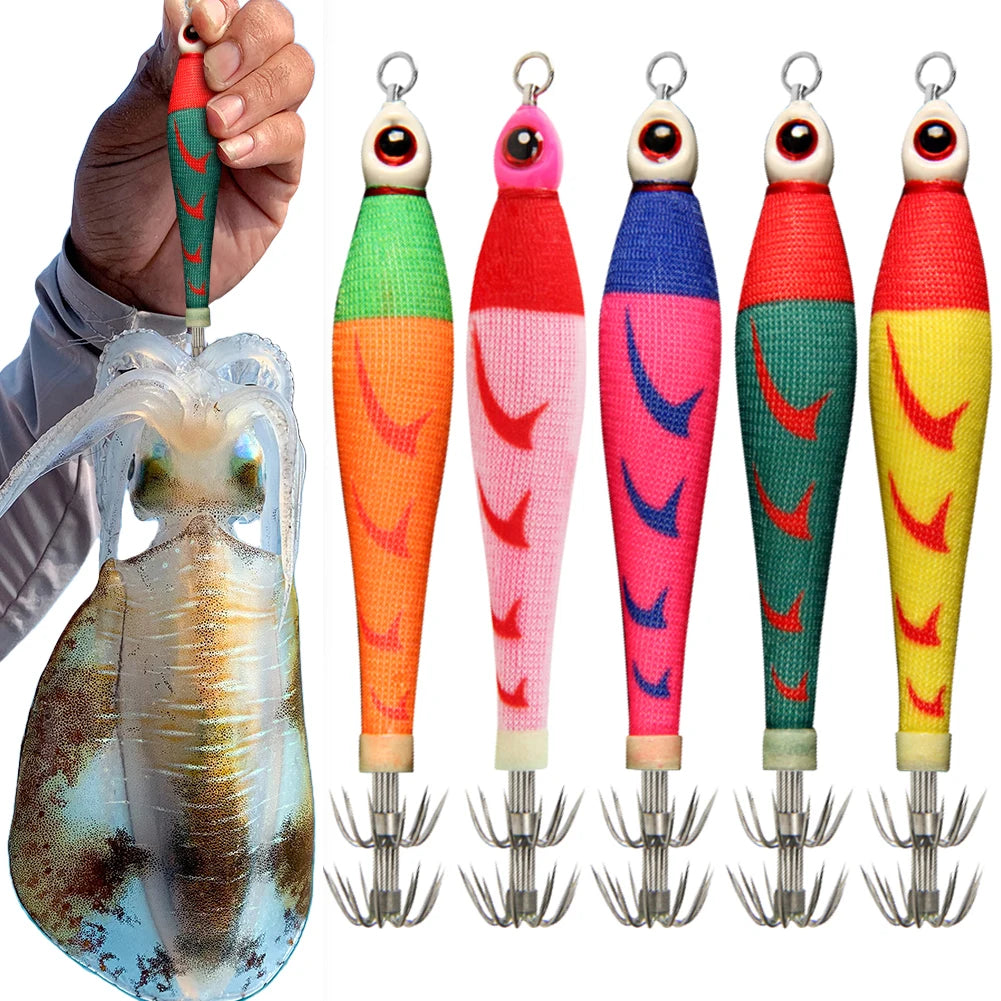 Luminous Squid Hook Cuttlefish Attracting Lure Double Glow Dark Bait