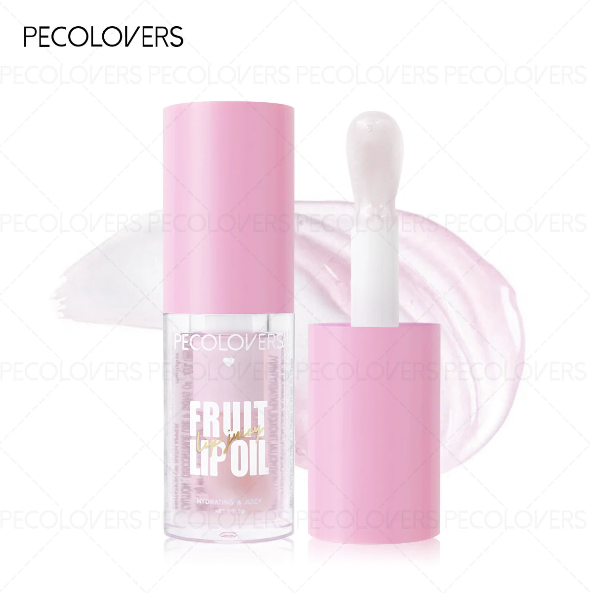 1PC Lip Oil with Big Brush Head Moisturizing Relieves Dry Lip Gloss Strawberry Peach Liquid Lipstick Lip Hydrating Lip Care Zpaxo 02