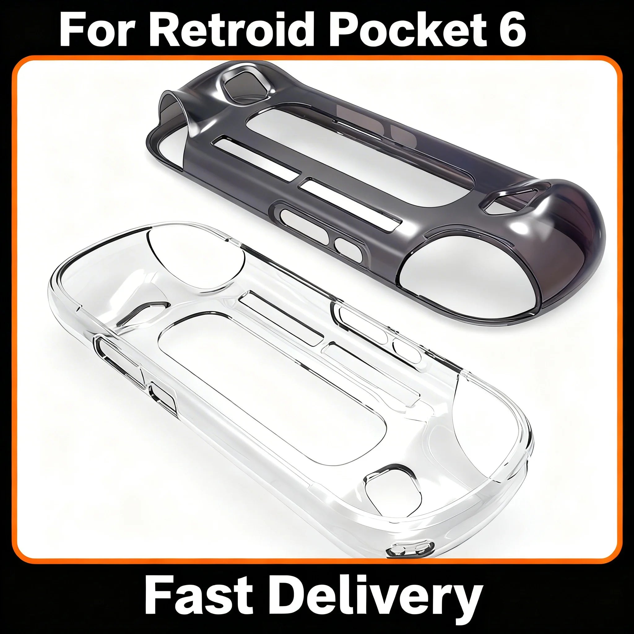 TPU Clear Case for Retroid Pocket 6 – Anti-Drop Protection Gaming Console Case Zpaxo