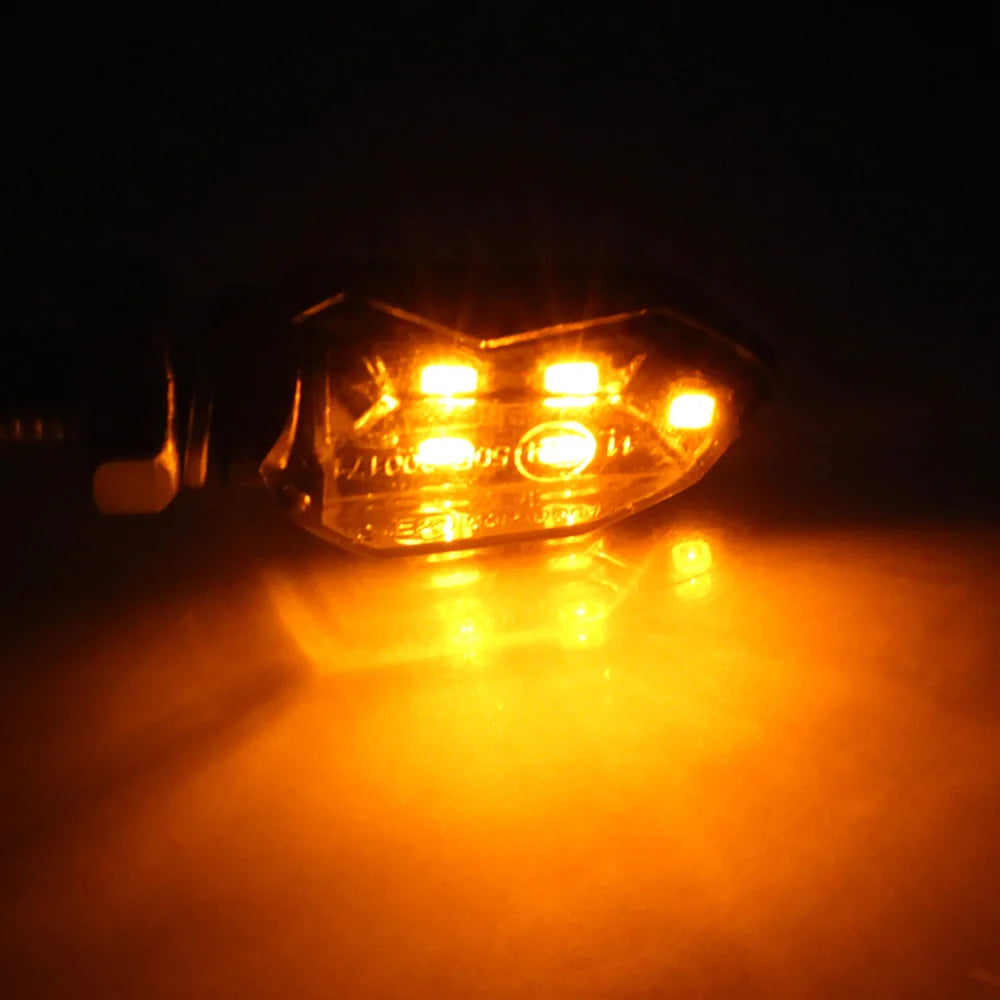 Led Motorbike Lampe Bright Universal Amber Blinker Turn Signal Light