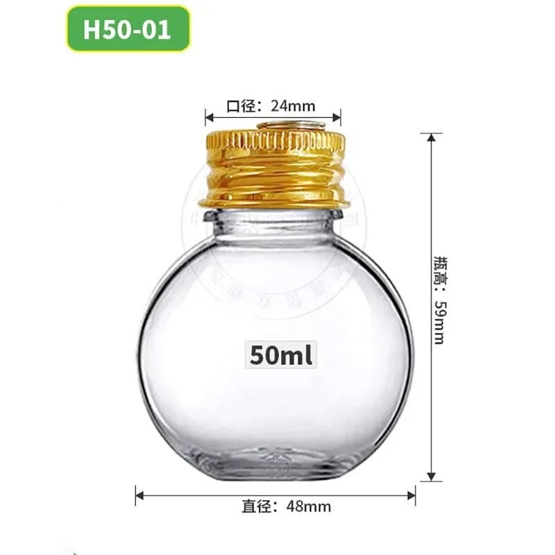 50ml Christmas Snowball Bottle – Refillable Tree Ornament