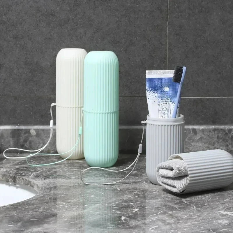 Portable Travel Toothbrush Toothpaste Storage Box Reusable Suitable