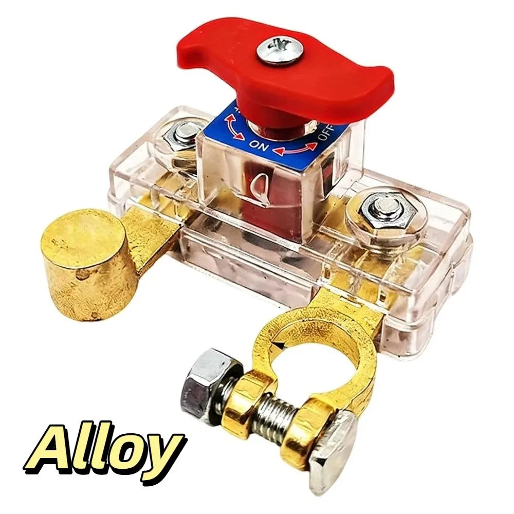 Alloy / Copper Battery Isolation Switch 12 - 24 V Switch Protector Battery Switch Durable Quick Cut-off Negative Isolator Zpaxo Alloy