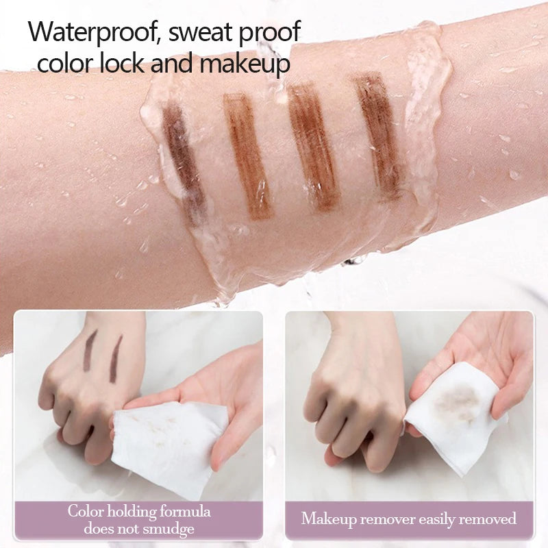 4 Colors Eyebrow Tint Waterproof Long Lasting Coffee Brown Color Eyebrow Gel Paint Eyebrow Tint Makeup Tool Brow Enhancer Cream Zpaxo