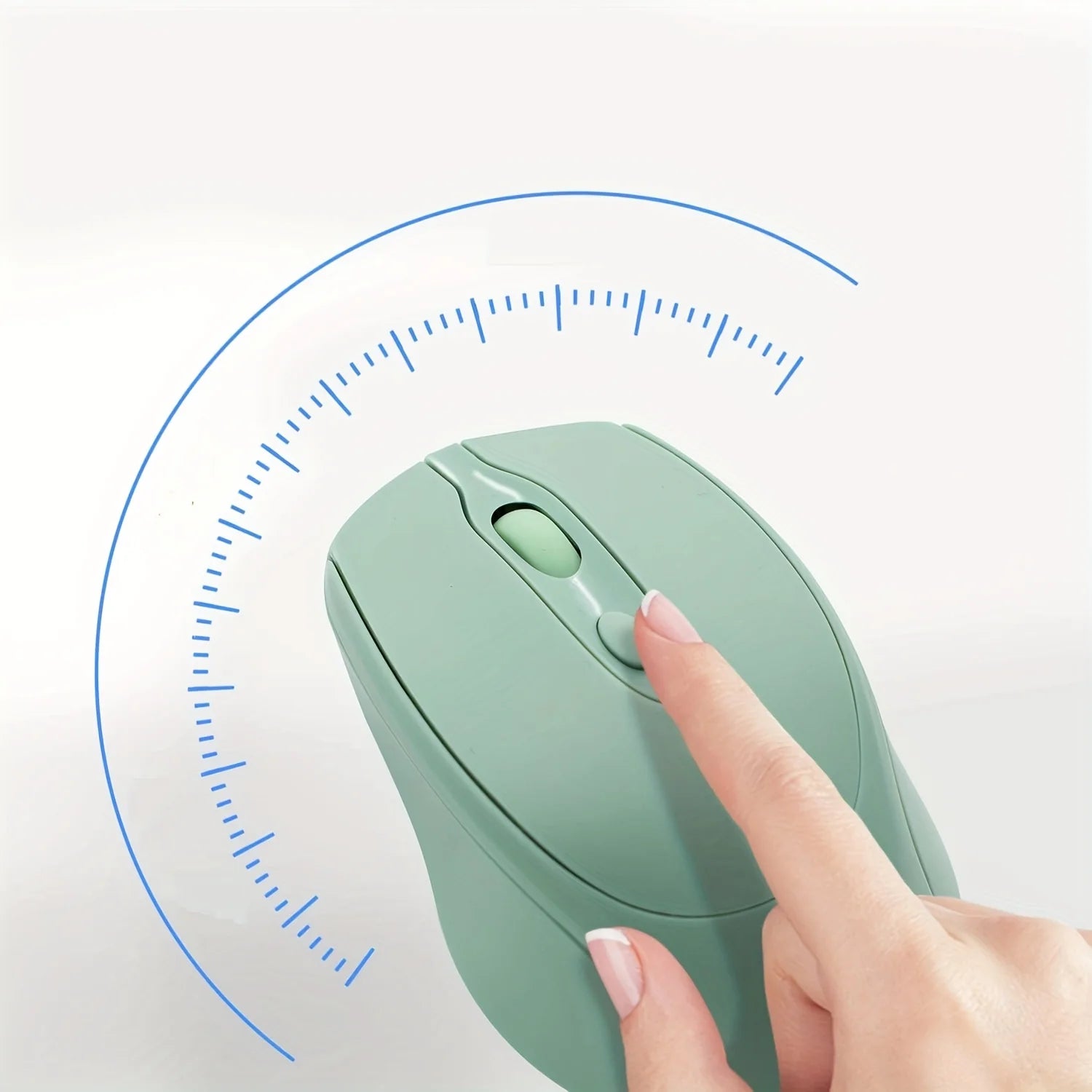 Wireless Mouse Battery Macaron Multicolor Portable Ergonomic Gaming Zpaxo