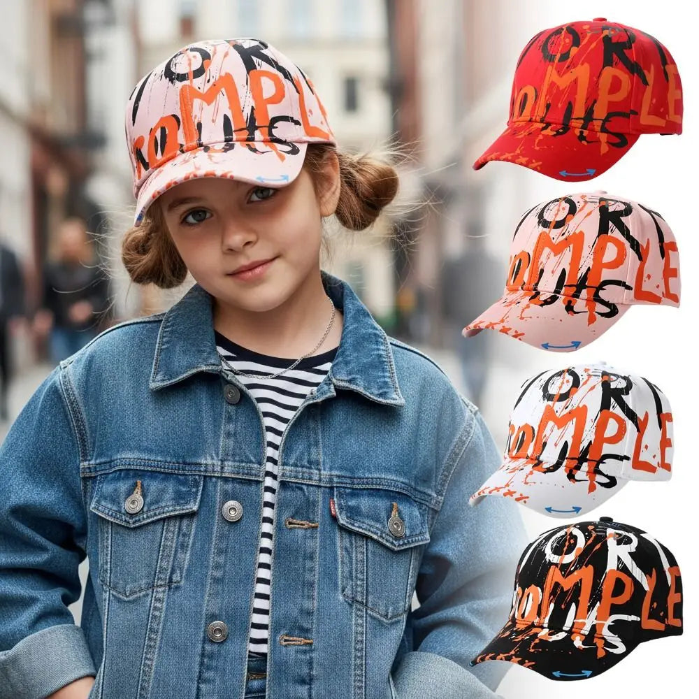 Fashion Adjustable Baseball Cap Sun Protection Breathable Children Sun Hat Hip Hop Sunshade Hats for Boys Girls Zpaxo