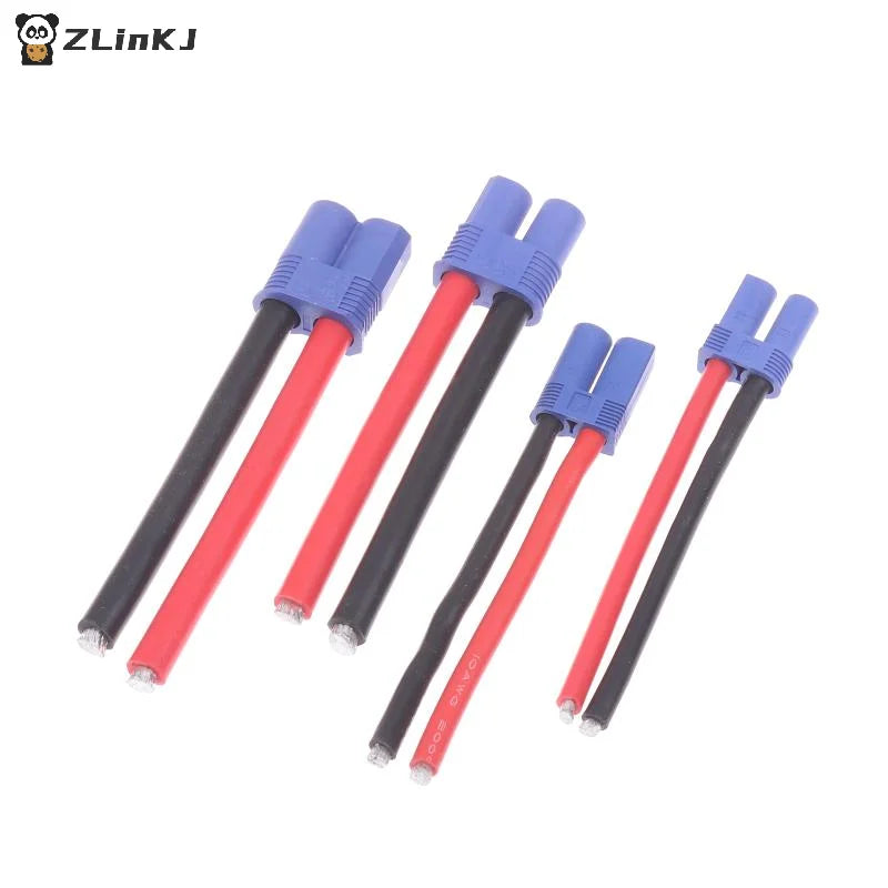 ▶1PCS EC2/3/5/8 Male/Female Plug Jack Wire Connector Battery Connector For Car RC Battery Toys Charging Adapter DIY Lipo Battery Zpaxo