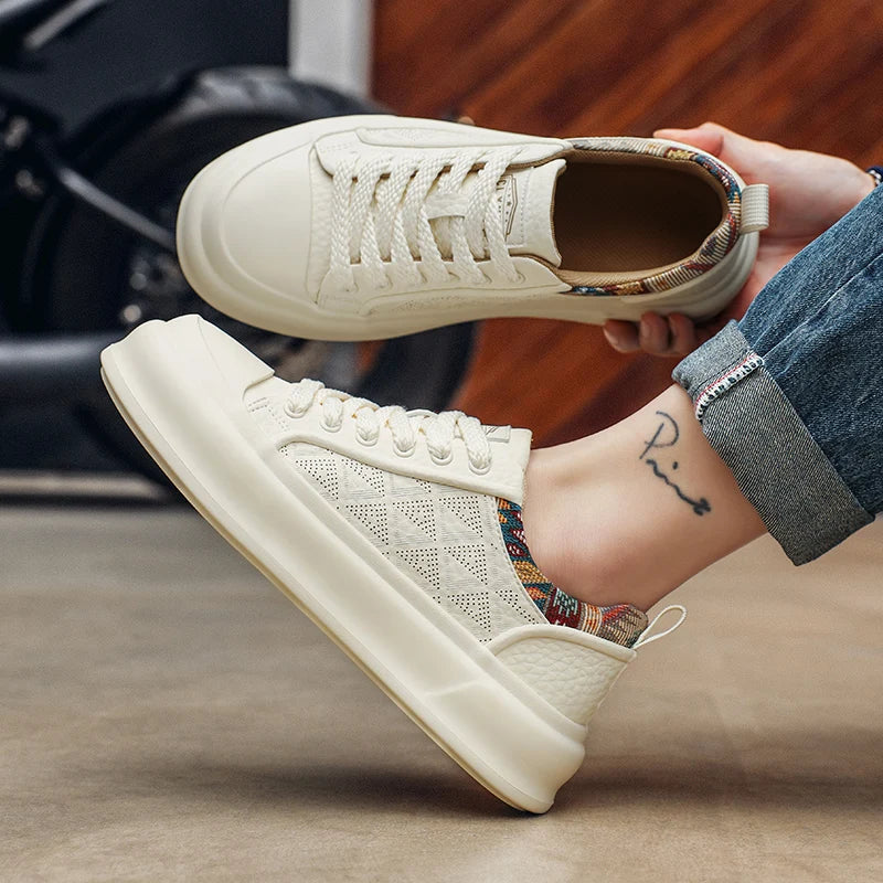 Men's Casual Sneakers Luxury Trainer Shoes Breathable Race Running