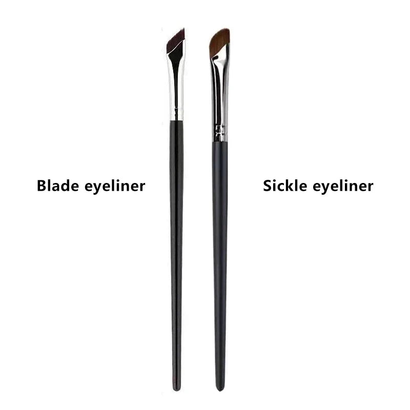Sickle Eyeliner Brush Eyeshadow Blade Brush Detail Brush Oblique Eyebrow Brushes Undereyelid To Sleeping Silkworm Makeup Tools Zpaxo 01-03