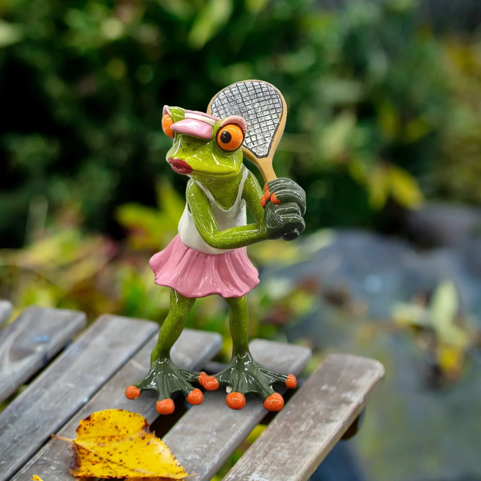 Funny Frog Statue Resin Figurine – Desk & Shelf Decor Resin Figurine Zpaxo