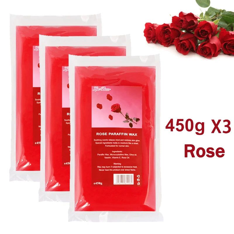 Peel-Off Hand & Foot Wax Mask – SPA Nourishing Gloss 200g/450g Hand & Foot Wax Mask Zpaxo 450gHW-RoseX3