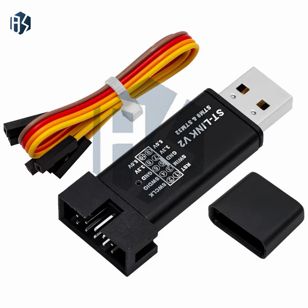 ST-LINK V2 Programmer & Simulator – Supports STM32F103C8T6, F401, F411 Minimum System Development Boards Zpaxo