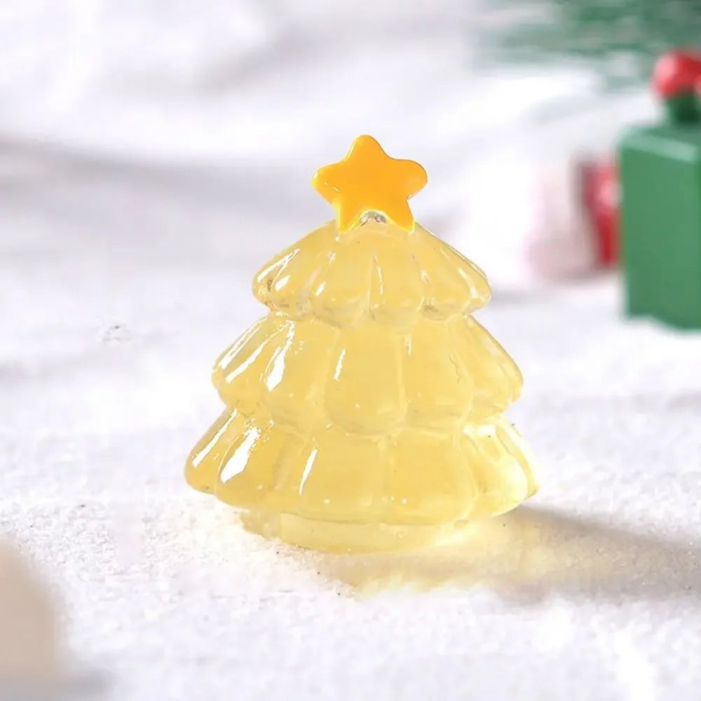 10 Pcs Mini Luminous Tree Glowing Noctilucent Miniature Statue Transparent Micro Landscape Christmas tree Ornament Home Zpaxo 05