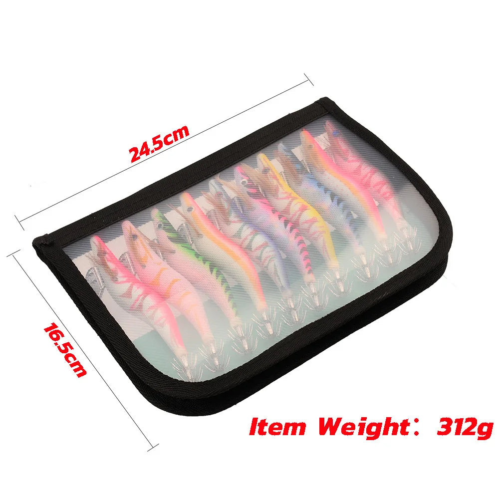 Luminous Squid Jig Set 13.5cm 21.5g – Ocean Fishing Lure Kit