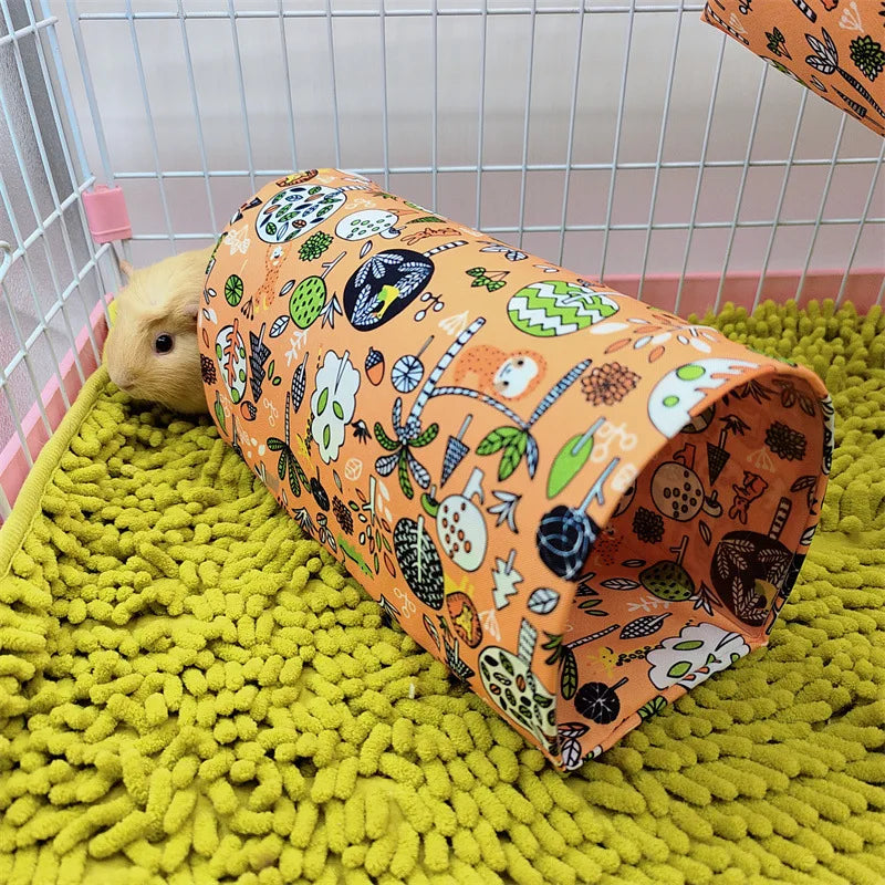 Hamster Nest Dutch Pig Rabbit Guinea Pig Tunnel Evacuation Tent Nest Four Seasons Universal Pet Concealed Passage Nest Zpaxo