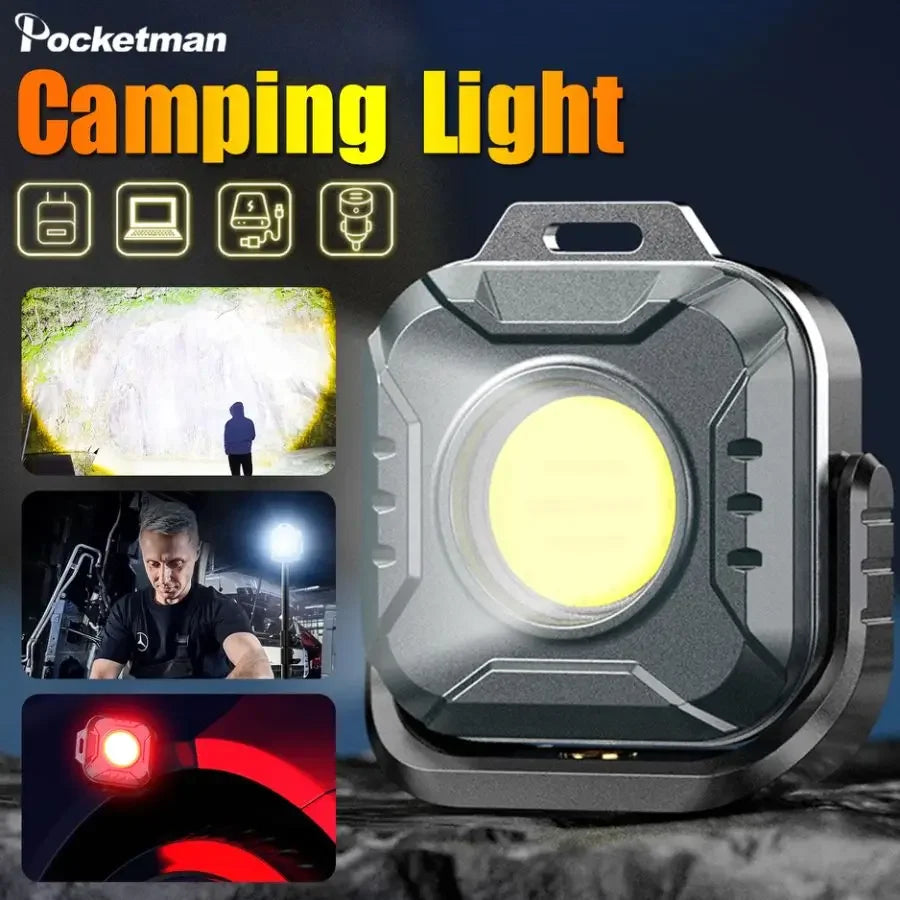 POCKETMAN COB LED Work Light – USB-C Rechargeable Flashlight