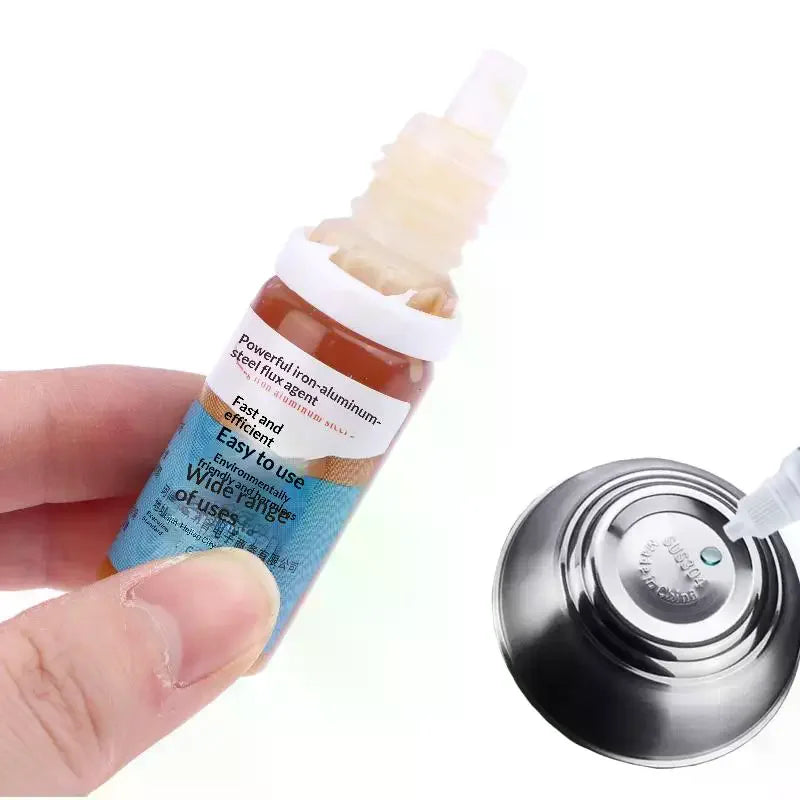 1Pcs Liquid Aluminum Metal Electronics Copper Soldering Flux 10ml Soldering Flux No Water Cleaning 18650 Battery Soldering Zpaxo