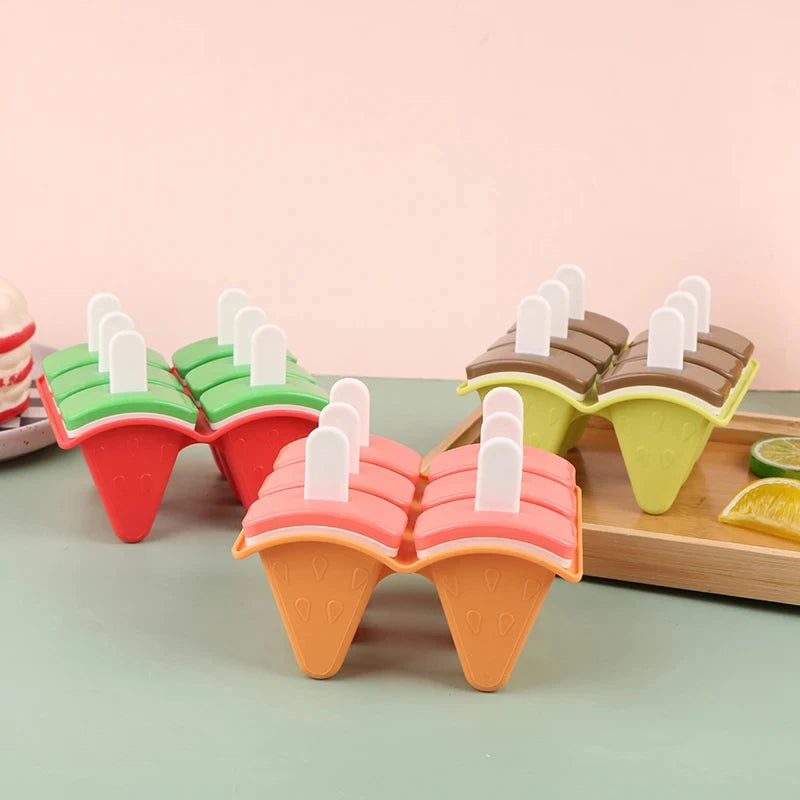Grid Ice Cream Mold Fruit Shaped Covered Creative DIY Kitchen Making
