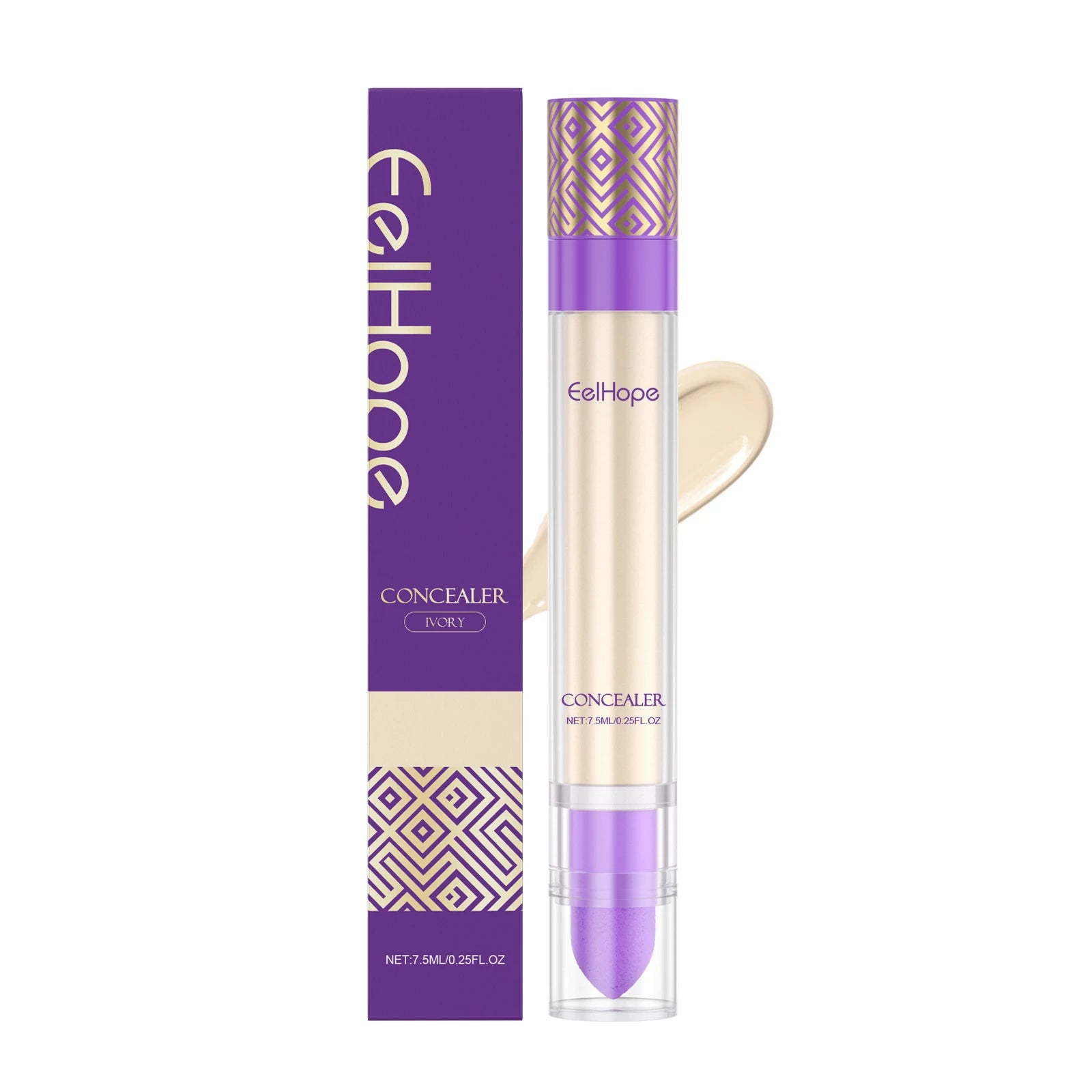 Concealer Improve Skin Elasticity Brighten Complexion Not Easy Remove Makeup Moisturizing Liquid Lightweight Dark Circle Blemish Zpaxo Ivory