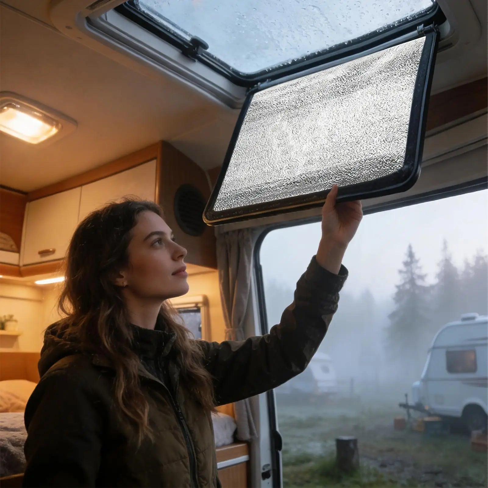 RV Sunshade Magnetic Reflective Cover Car Window Screens UV