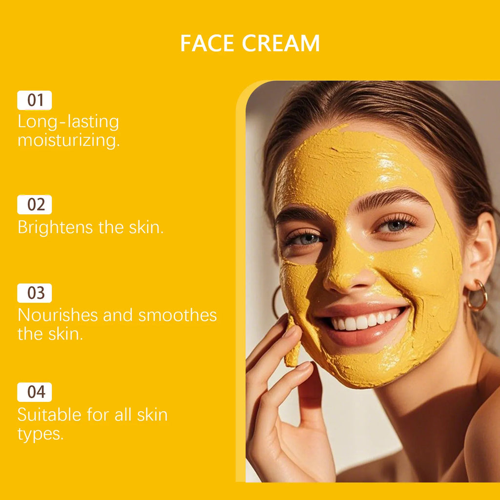 WIYUN Turmeric Brightening Cream – Dark Spots & Vitamin C Brightening Face Cream Zpaxo