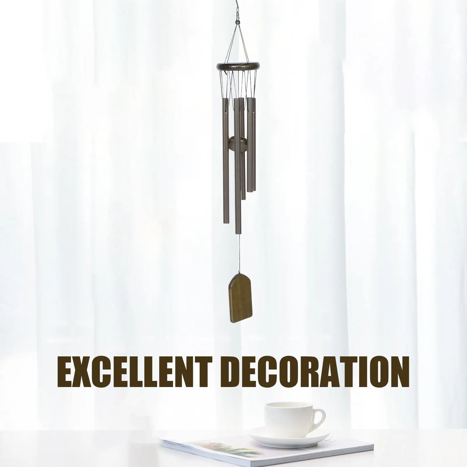 Aluminum Tube Wind Chime 6 Tubes Rust-resistant Corrosion-proof