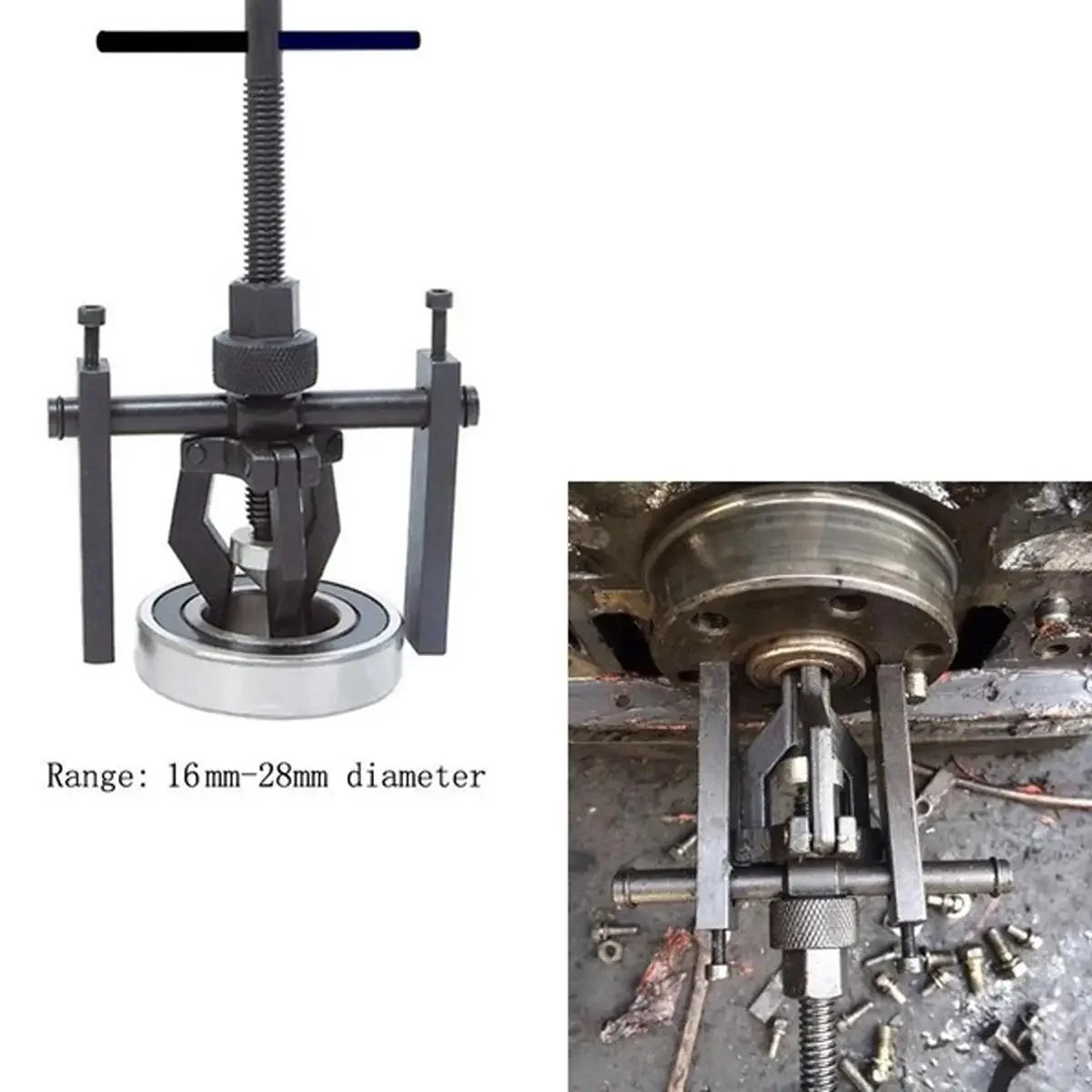 3-Jaw Inner Bearing Puller Extractor Kit – Car & Motorcycle