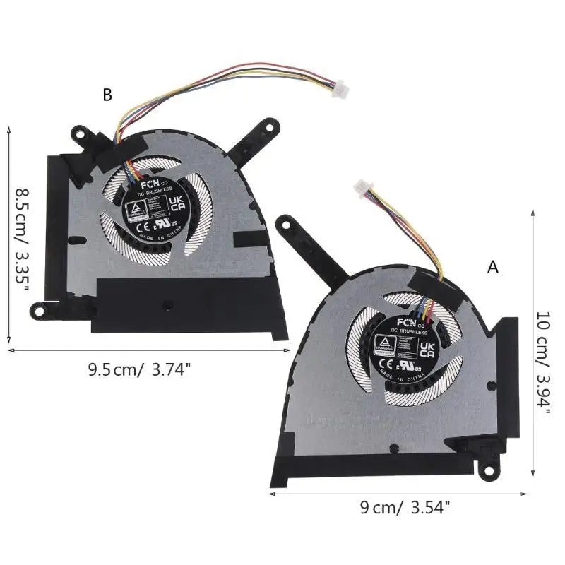 652F Upgraded Laptop CPU GPU Notebook Cooling Fan Replacement Zpaxo