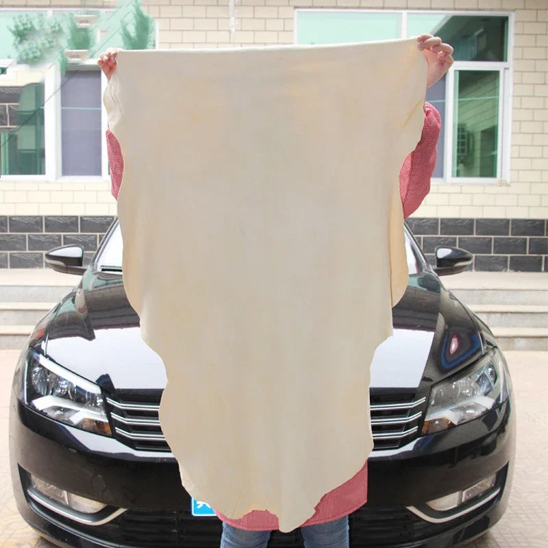 Car Wash Towel Chamois Clean Natural Leather Cloth Auto Home