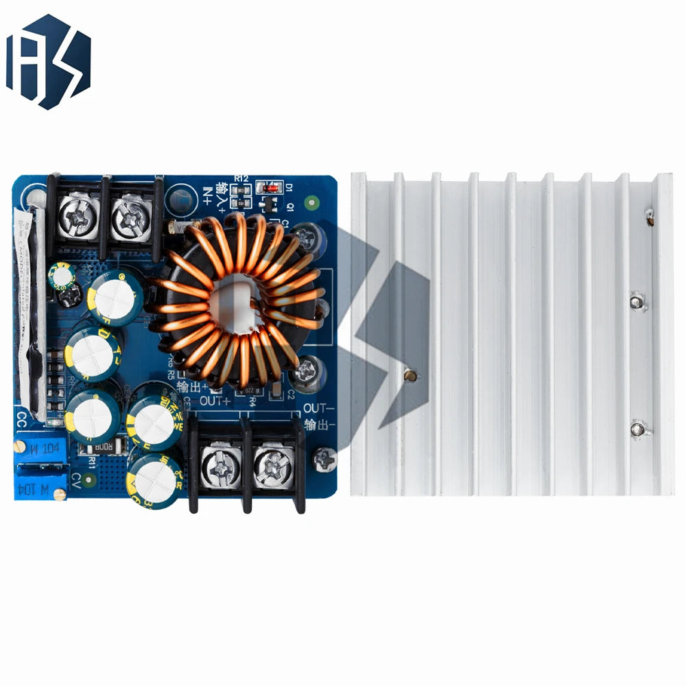Adjustable DC-DC Buck Power Supply (400W 15A) - 10V-60V Input to 0-45V Output Constant Voltage & Current Zpaxo