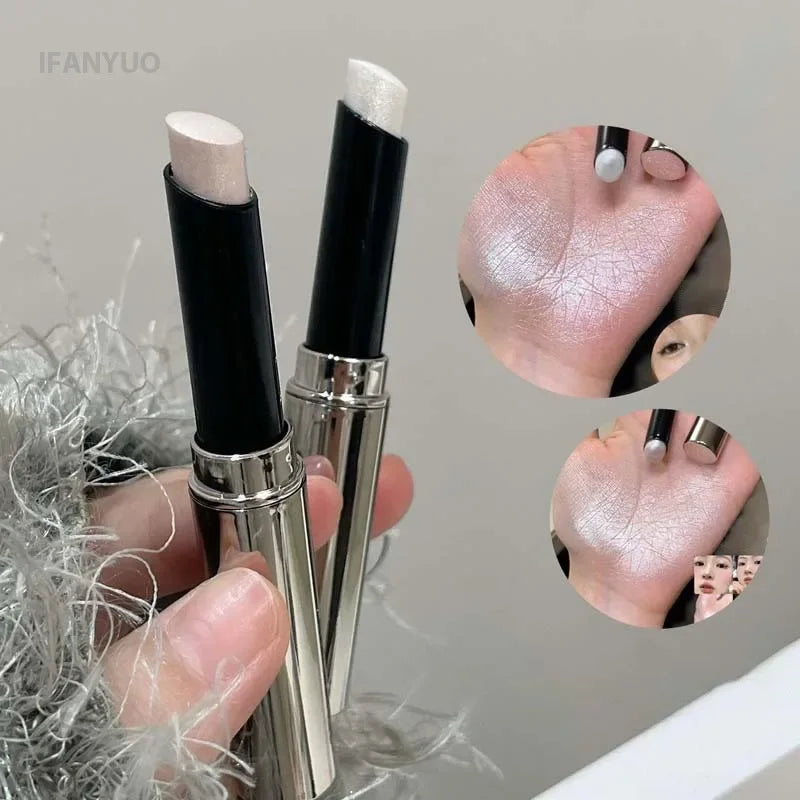 Pearly Eyeshadow Stick Highlighter Pencil Waterproof Glitter Lying