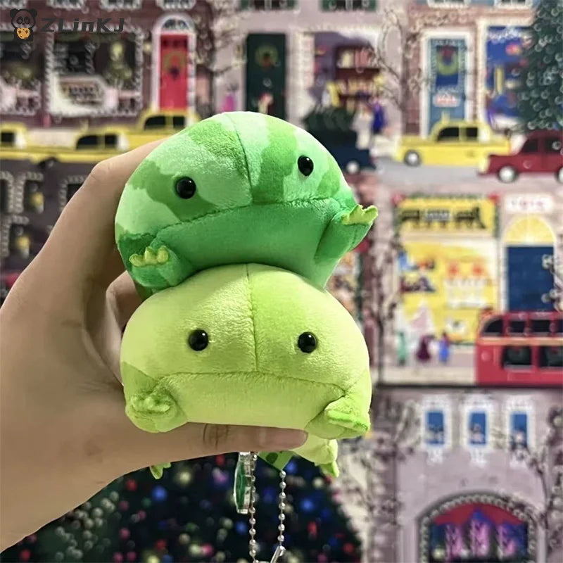 ▶1Pcs Cute Frog Plush Toys Cartoon Stuffed Animal Doll Decorations Kawaii Frog Plushies Toys For Friends Birthday Gifts Zpaxo
